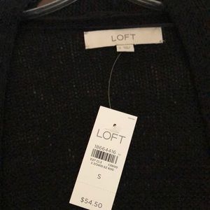 Long sleeved open black cardigan